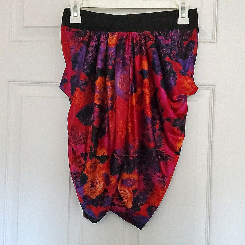 Watercolor Wrap skirt